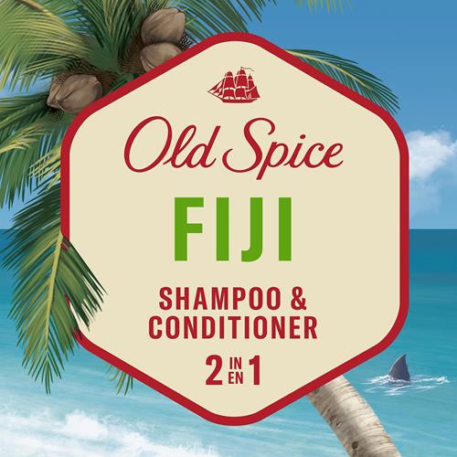 Shampooing et revitalisant 2-en-1 Old Spice Fiji pour hommes, 650 ml