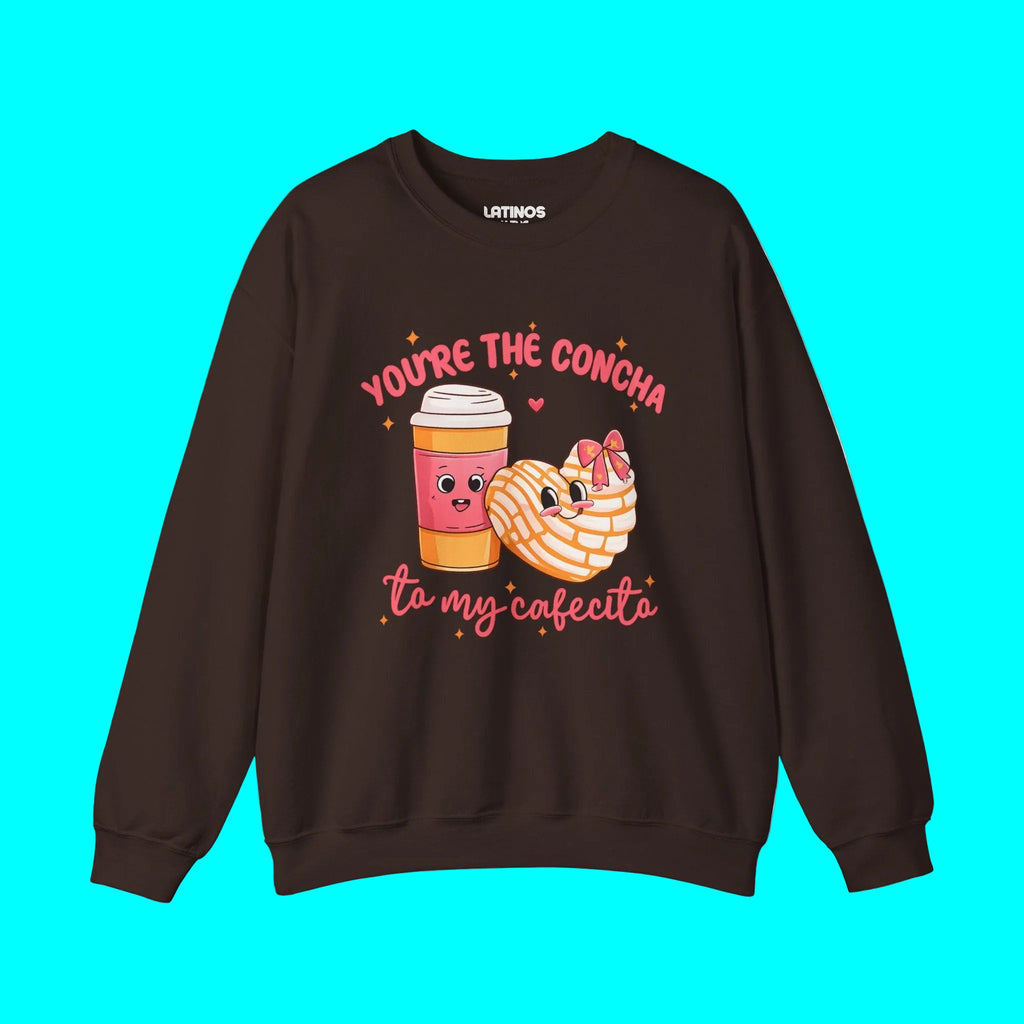 Sweat-shirt ras du cou Confortable « You're The Concha to My Cafecito » | Viva Mexico | 3 Couleurs