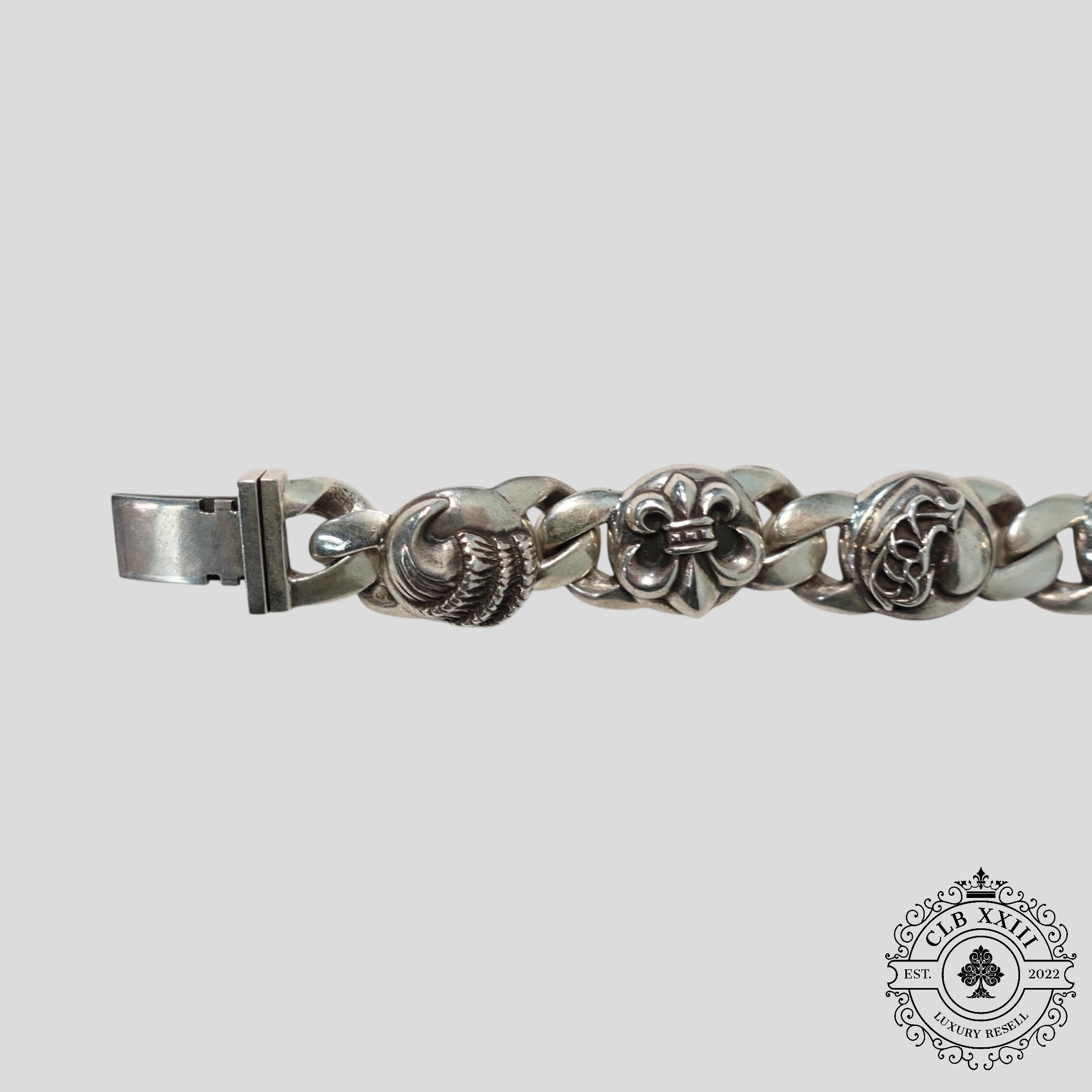 Bracelet Multi-Maillons Chrome Hearts en Argent