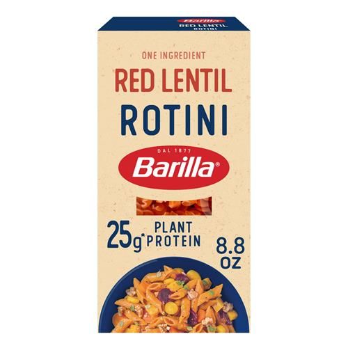 Pâtes Rotini aux Lentilles Corail Barilla, 249 g - Vegan, Sans Gluten, Sans OGM & Casher - Source de Protéines Végétales