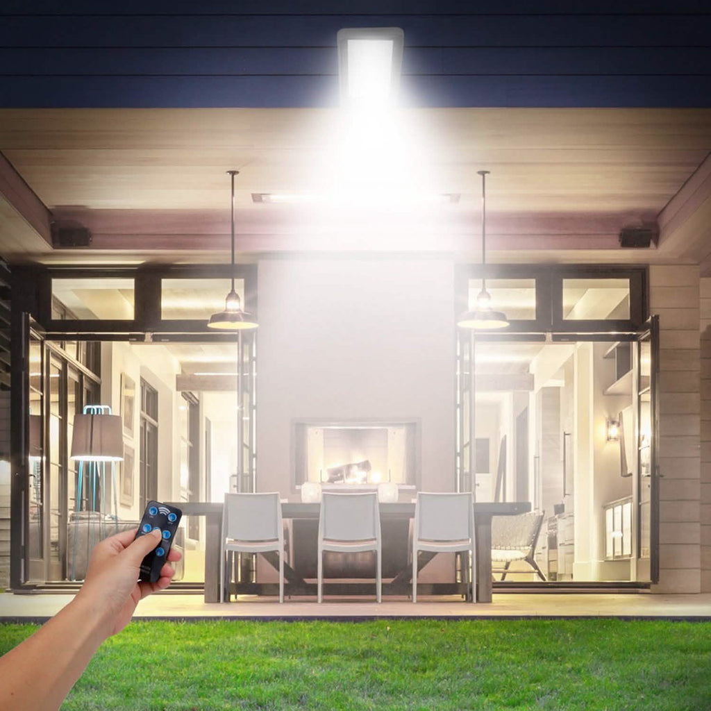 Lampe sans fil à capteur de mouvement PIR solaire 60 LED avec télécommande