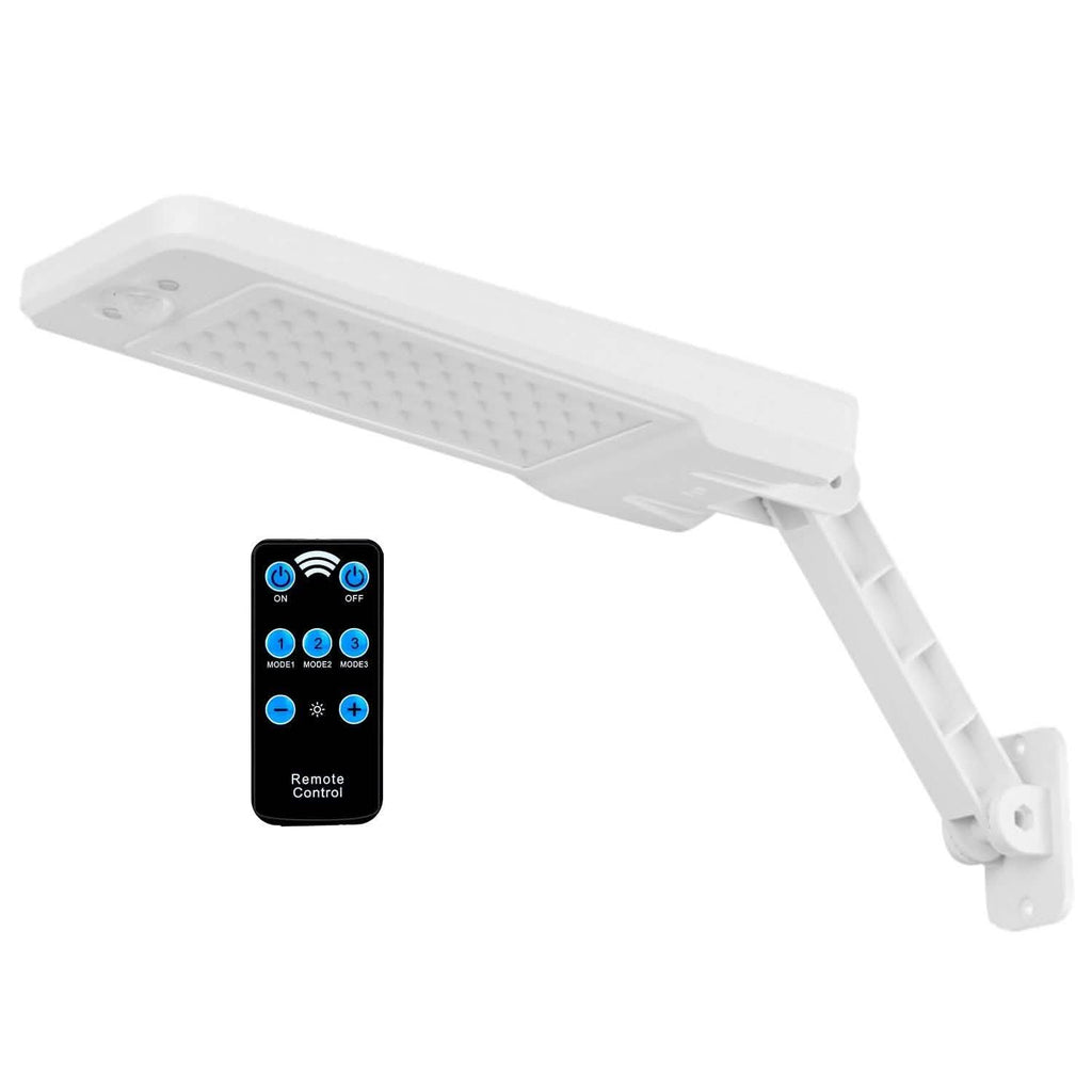 Lampe sans fil à capteur de mouvement PIR solaire 60 LED avec télécommande