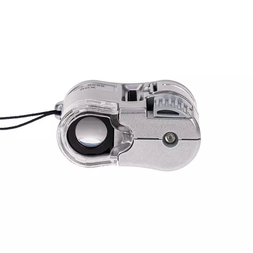 Loupe de poche 60X, microscope portable miniature
