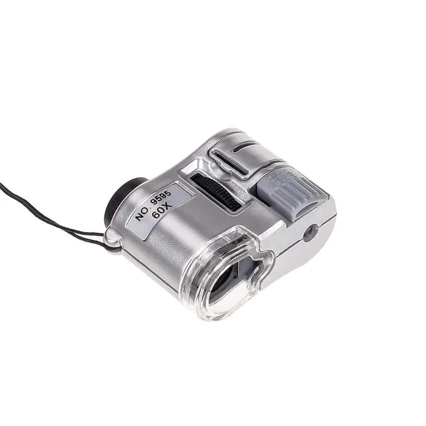 Loupe de poche 60X, microscope portable miniature
