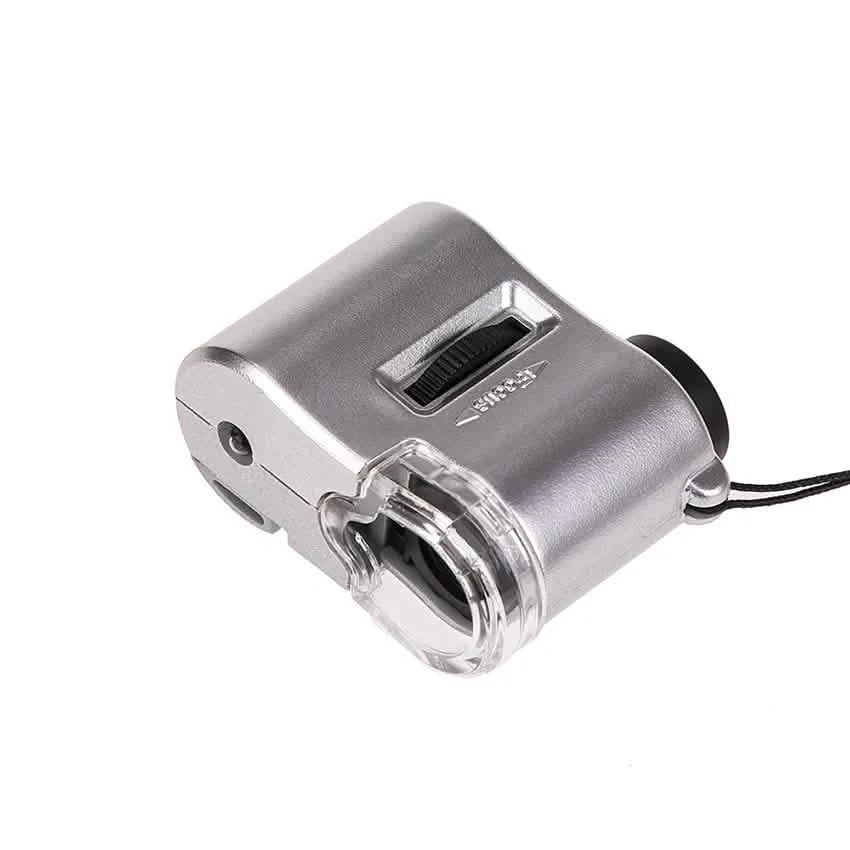 Loupe de poche 60X, microscope portable miniature