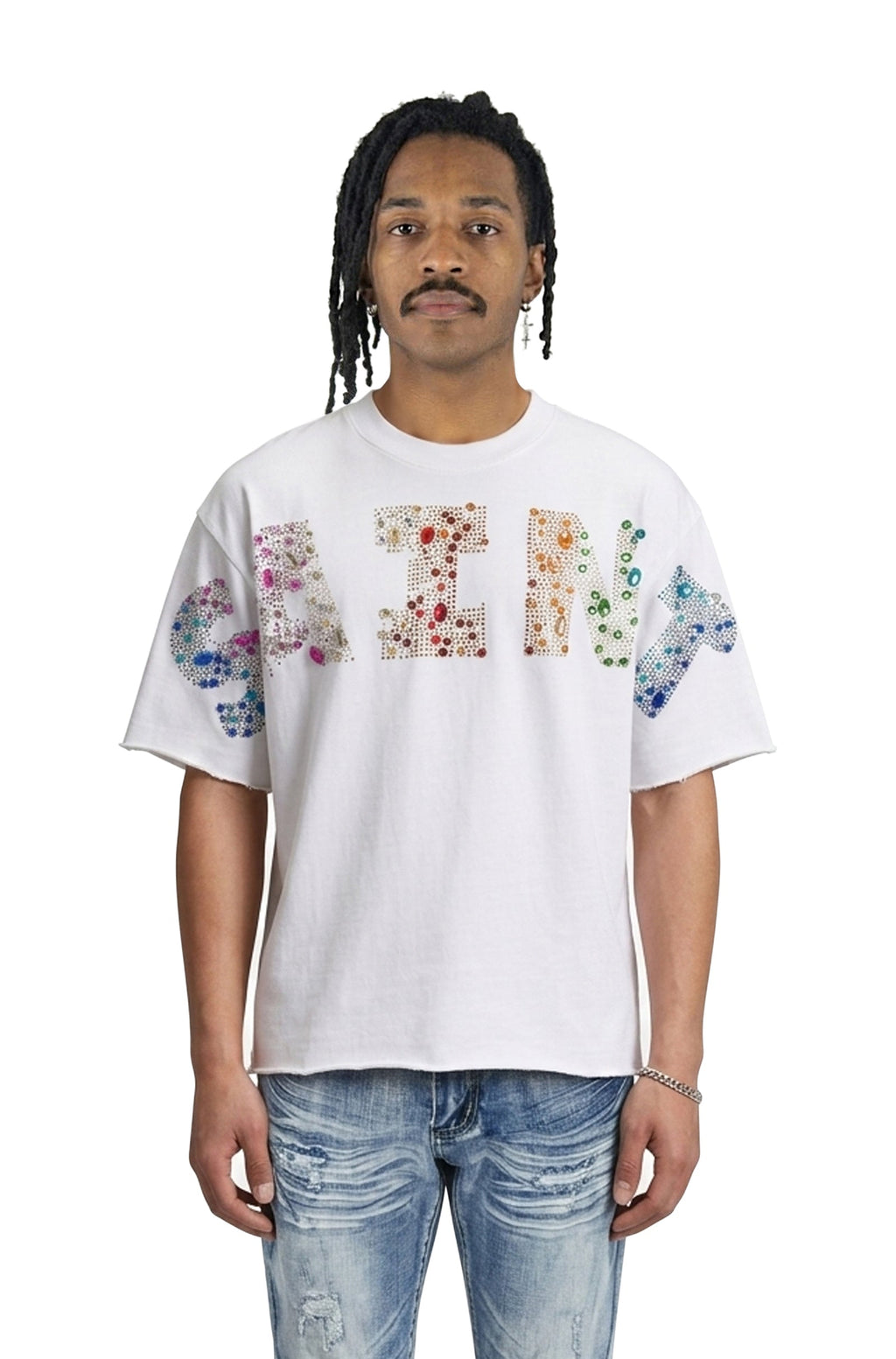 T-shirt Rebel Denim Saint - Blanc