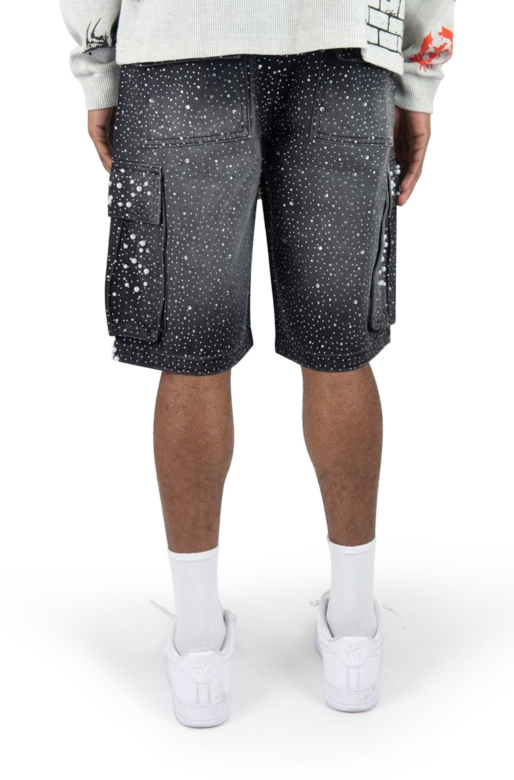 Short en jean Rebel Denim Frosty Denim – Noir sable