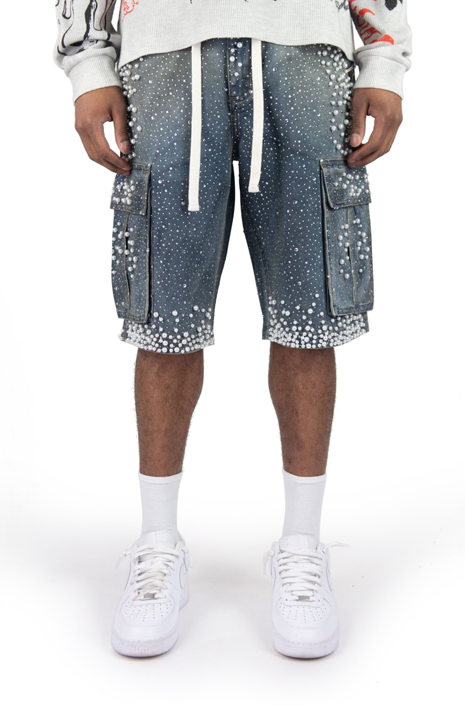 Short en jean Rebel Denim Frosty Denim – Noir sable