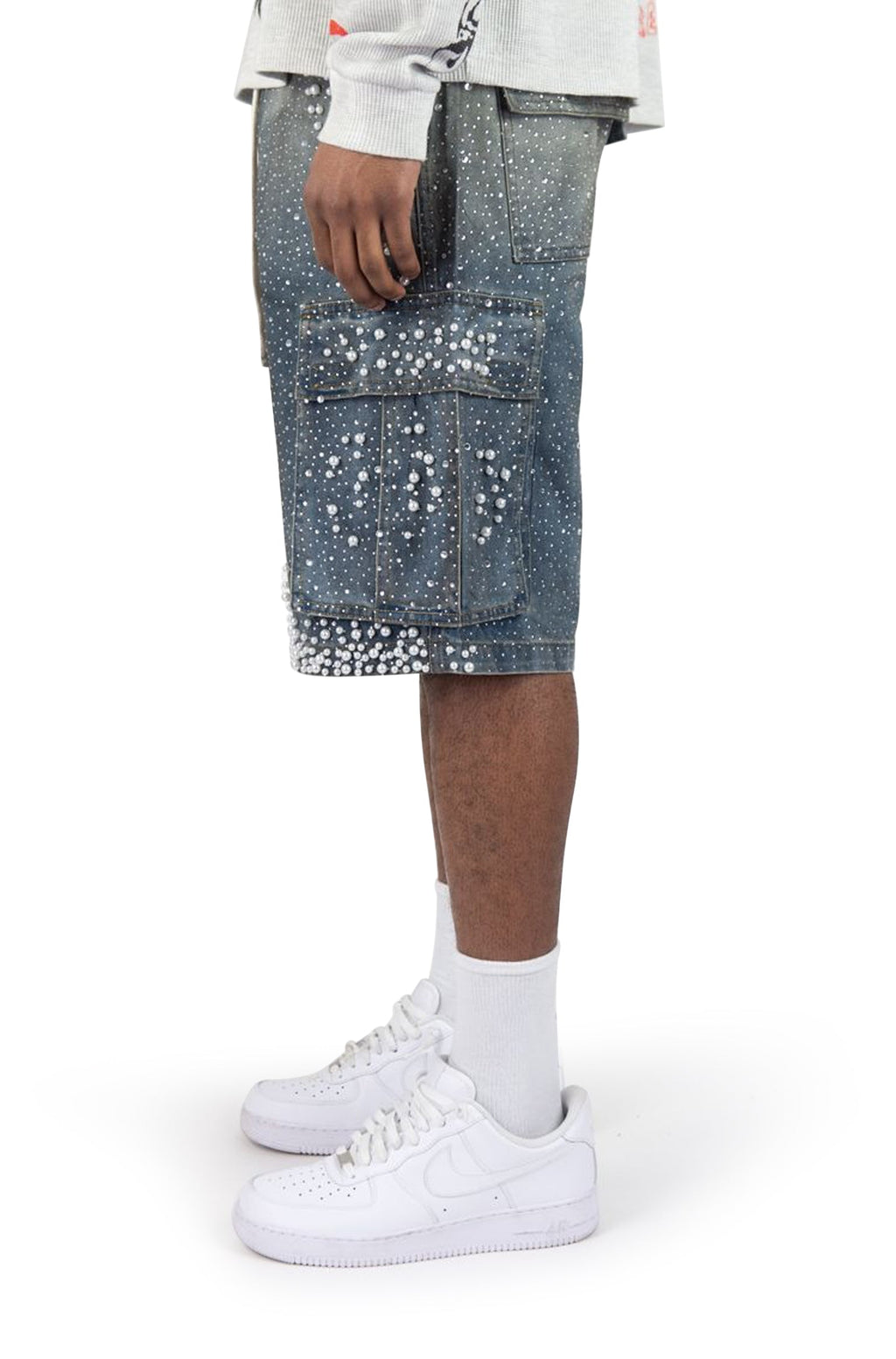 Short en jean Rebel Denim Frosty Denim – Noir sable