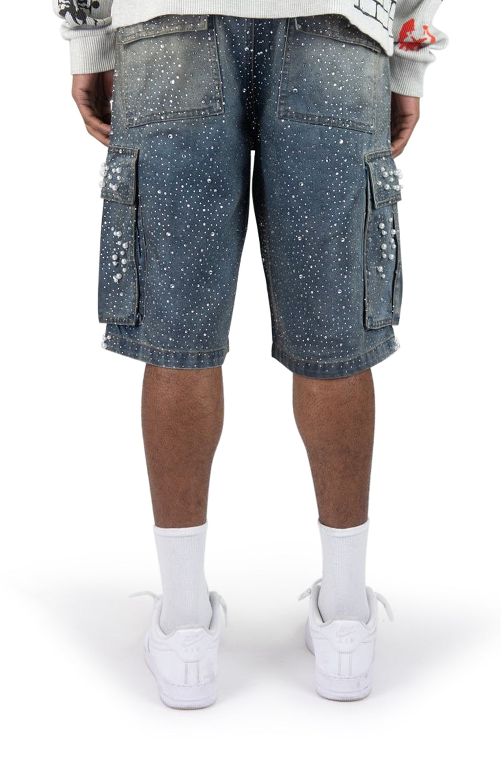 Short en jean Rebel Denim Frosty Denim – Noir sable
