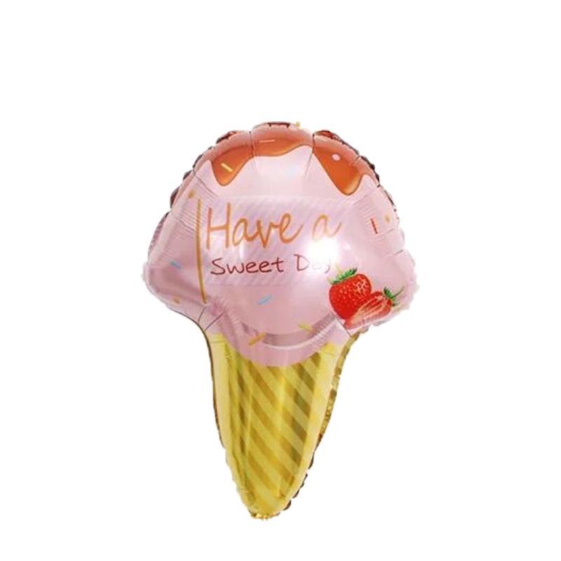 Grand Cœur Luxe Décorations Ballons et Donuts Rouge à Lèvres Glace et Ballons Style Arc-en-ciel pour Enfants Bébé et Décorations d'Anniversaire Hélium Gonflable