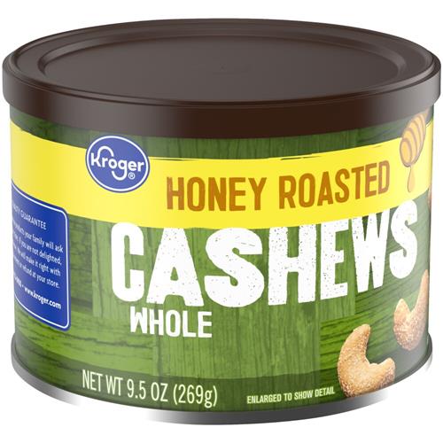 Kroger Noix de cajou grillées au miel entières 9,5 oz