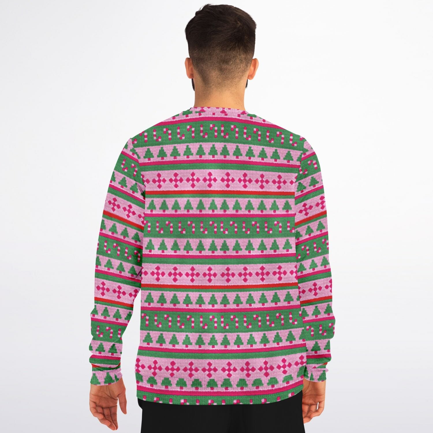 Sweat-shirt de Noël moche avec flamant rose maladroit