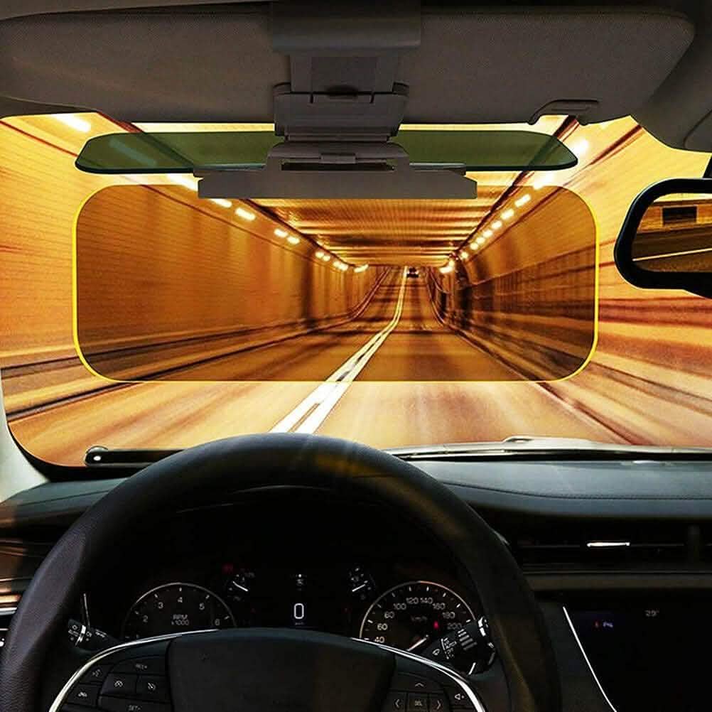 Pare-soleil de voiture double usage – Anti-reflet polarisé jour et nuit, résistant aux UV