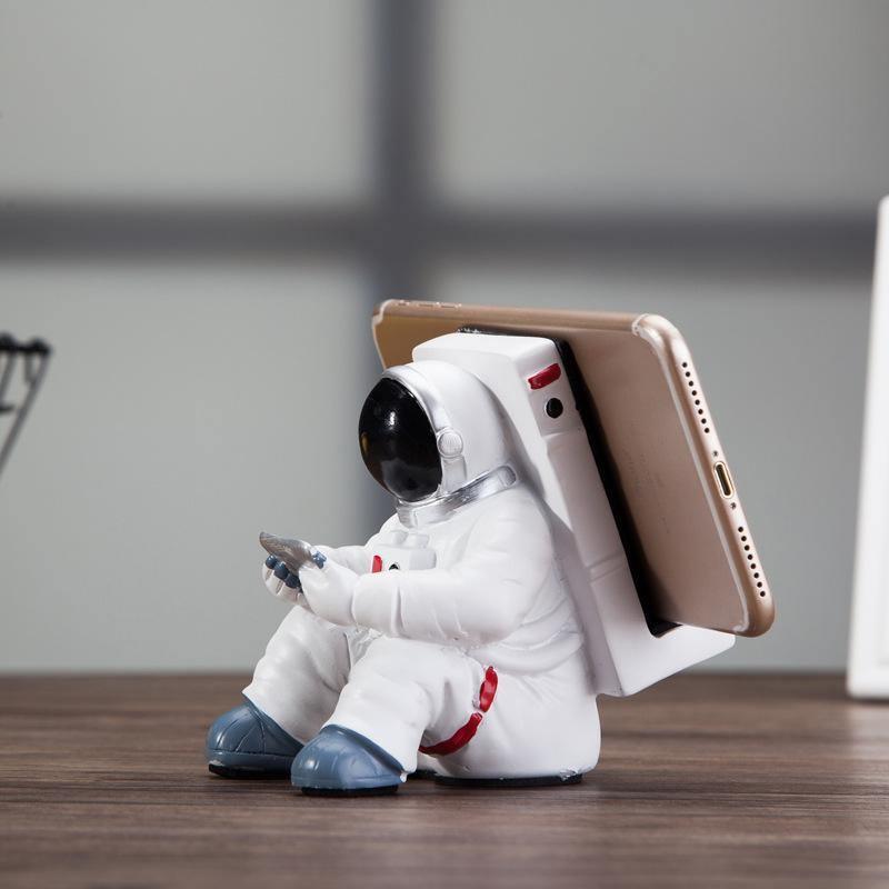 Support de téléphone astronaute créatif pour bureau, support de téléphone portable et tablette