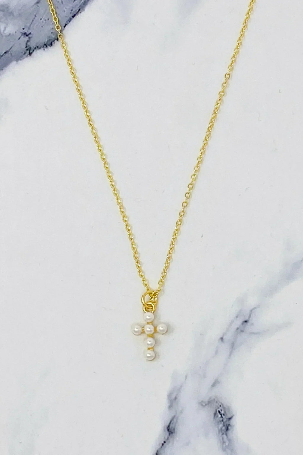 Collier Croix en Nacre