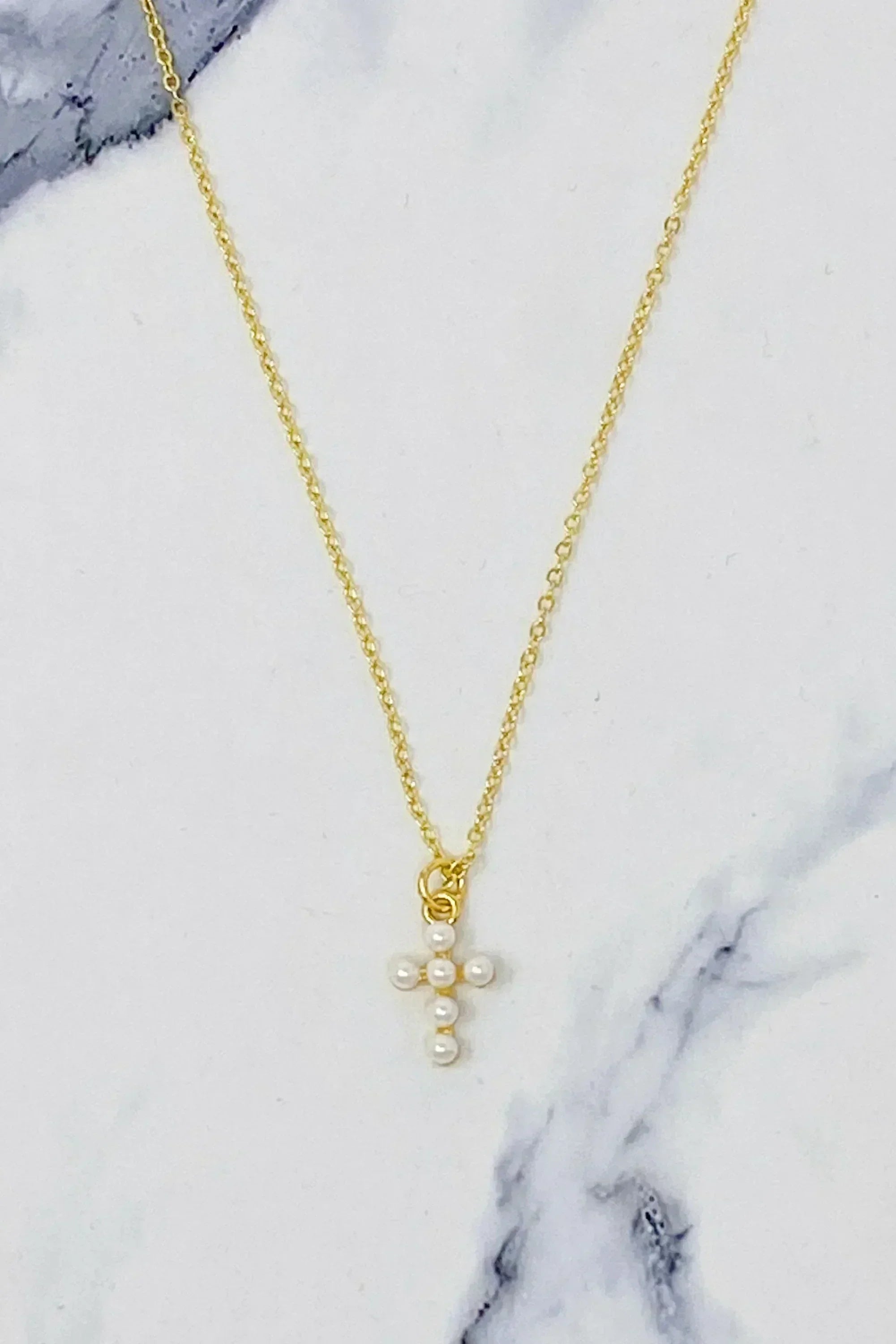 Collier Croix en Nacre