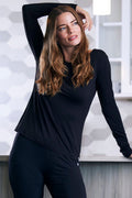 T-shirt à manches longues en bambou pour femme