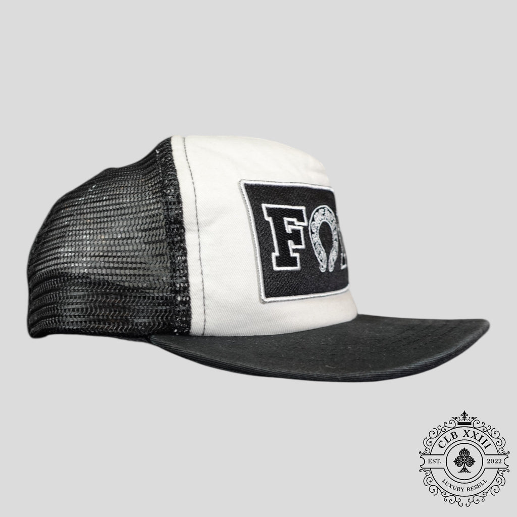 Casquette Trucker Chrome Hearts Foti Patch Blanche