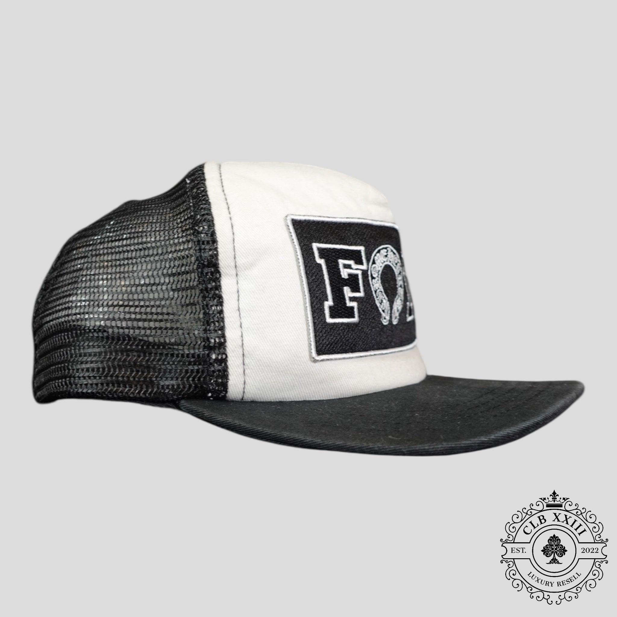 Casquette Trucker Chrome Hearts Foti Patch Blanche