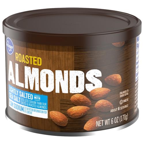 Amandes rôties légèrement salées de Kroger 6 oz
