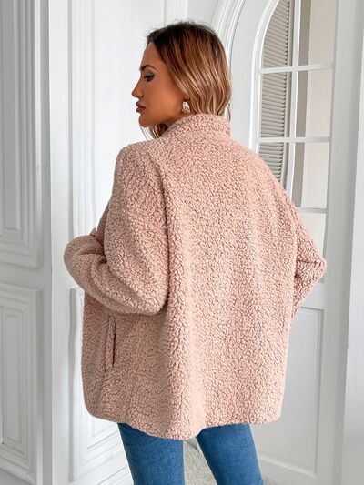 Veste d'hiver chaude zippée à manches longues, douillette et élégante, indispensable pour le froid, veste d'extérieur.