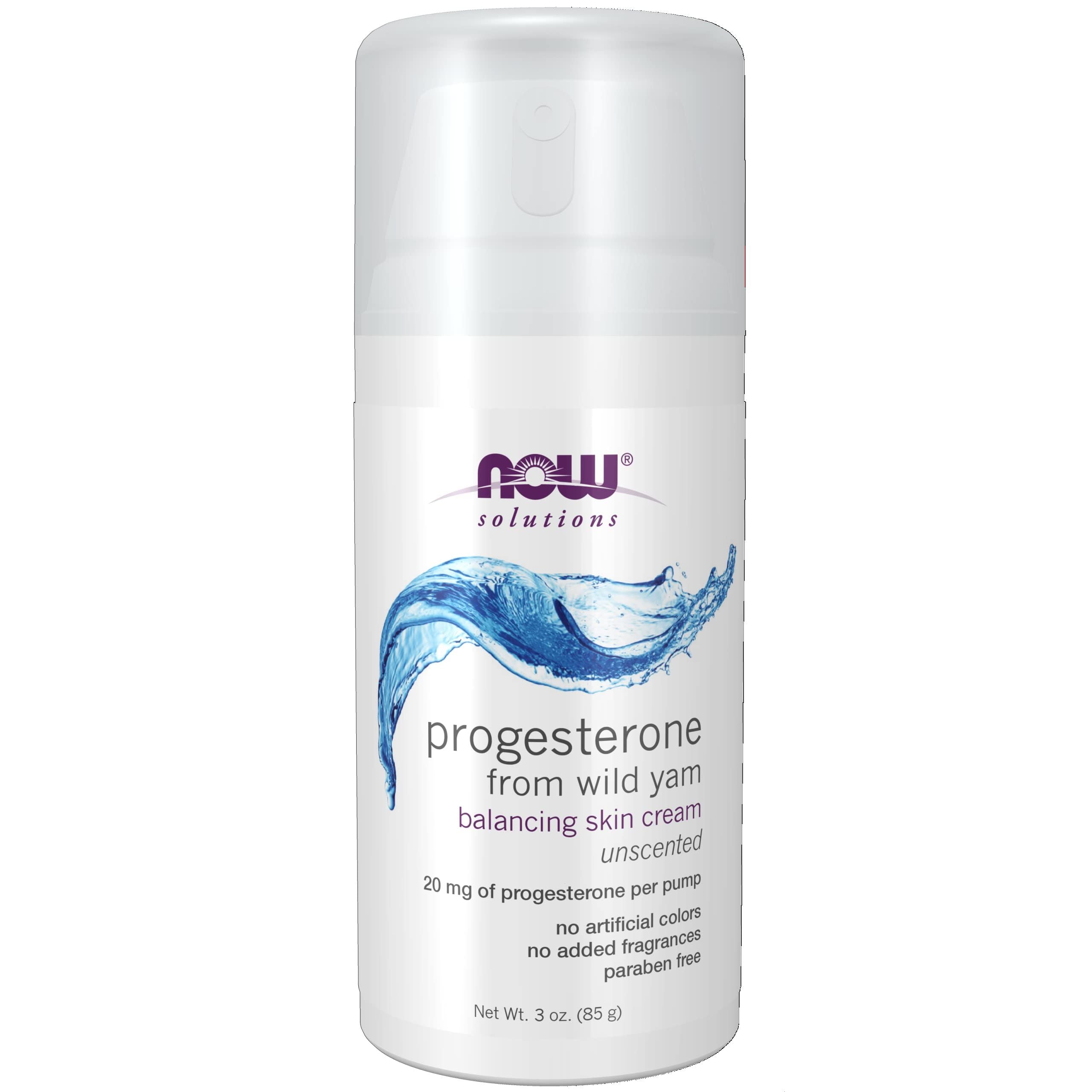 Now Solutions Crème cutanée équilibrante à la progestérone naturelle non parfumée 3 oz - 3338 - Paquet de 5