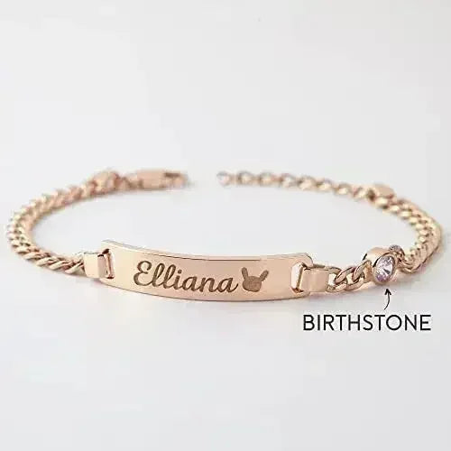 Bracelet bébé, cadeau d'anniversaire pour enfant, bracelet prénom enfant, bracelet tout-petit