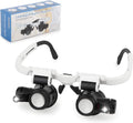 Loupe frontale à 2 LED – 8x/15x/23x avec éclairage de réparation