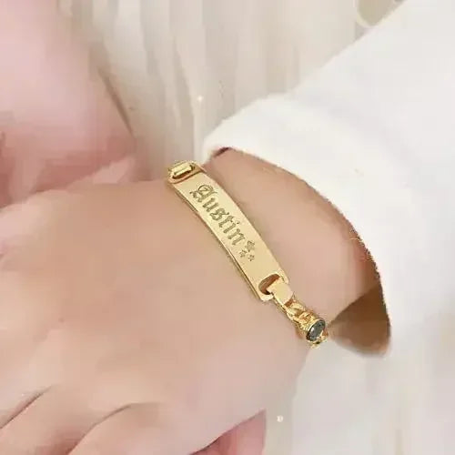 Bracelet bébé, cadeau d'anniversaire pour enfant, bracelet prénom enfant, bracelet tout-petit