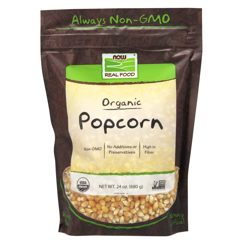 Now Real Food Popcorn Biologique 680g - 6306 - Paquet de 2