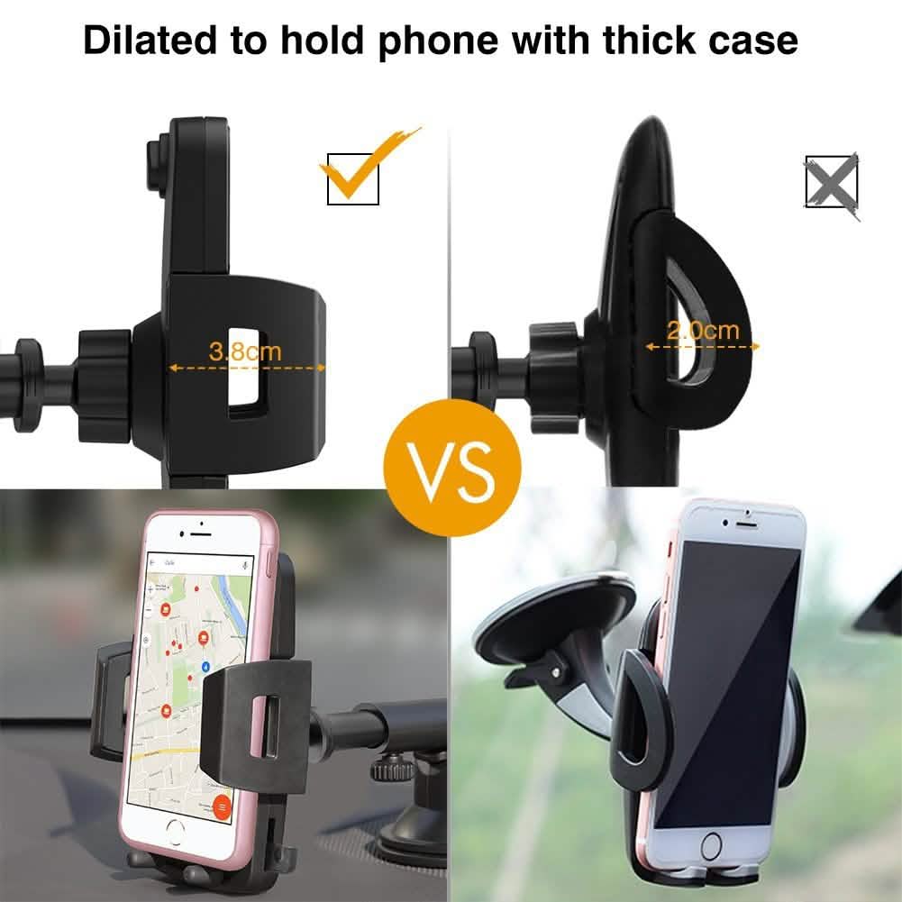 Support de téléphone de voiture, support de téléphone VUP pour pare-brise de voiture