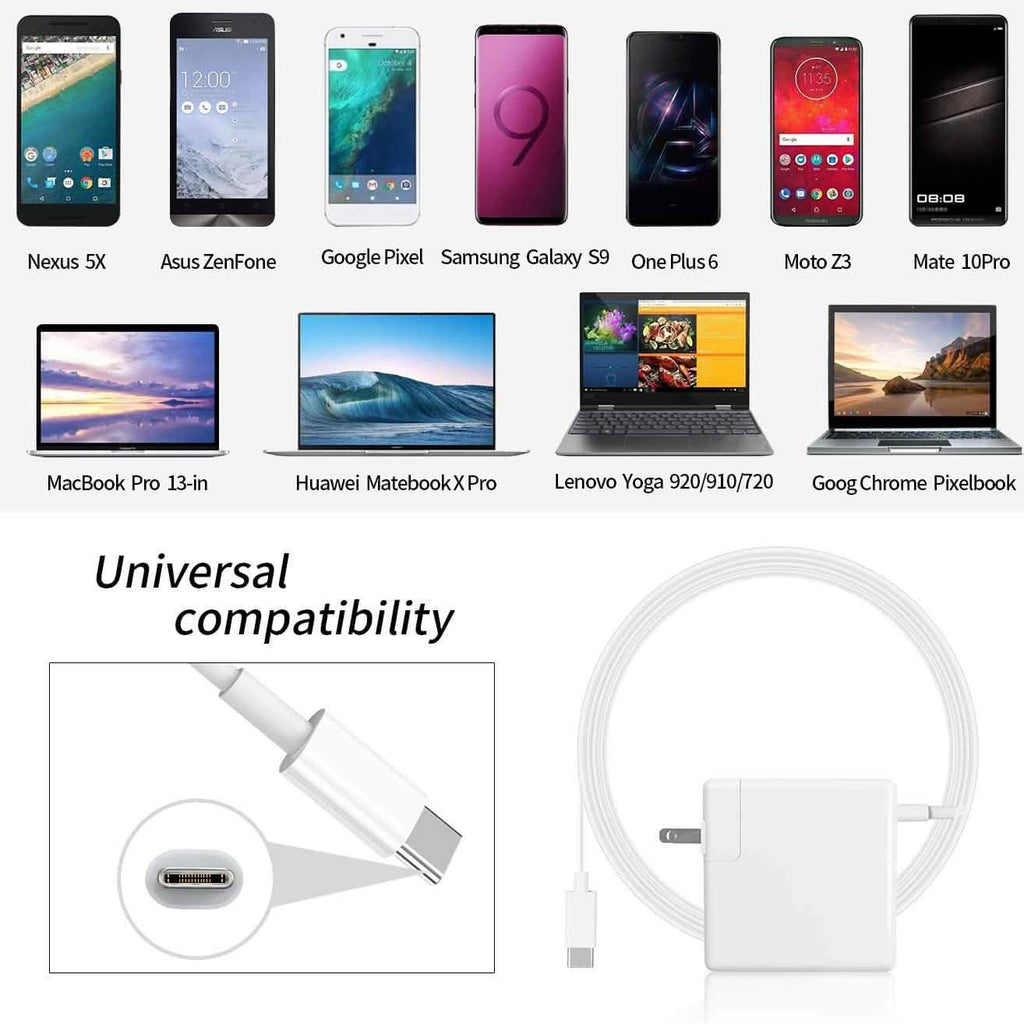 Adaptateur secteur USB C 61W pour MacBook