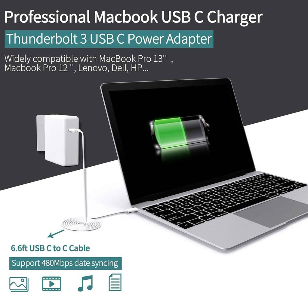 Adaptateur secteur USB C 61W pour MacBook