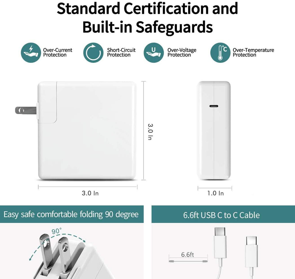 Adaptateur secteur USB C 61W pour MacBook