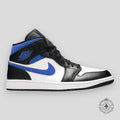 Air Jordan 1 Mid Blanc Noir Bleu Racer
