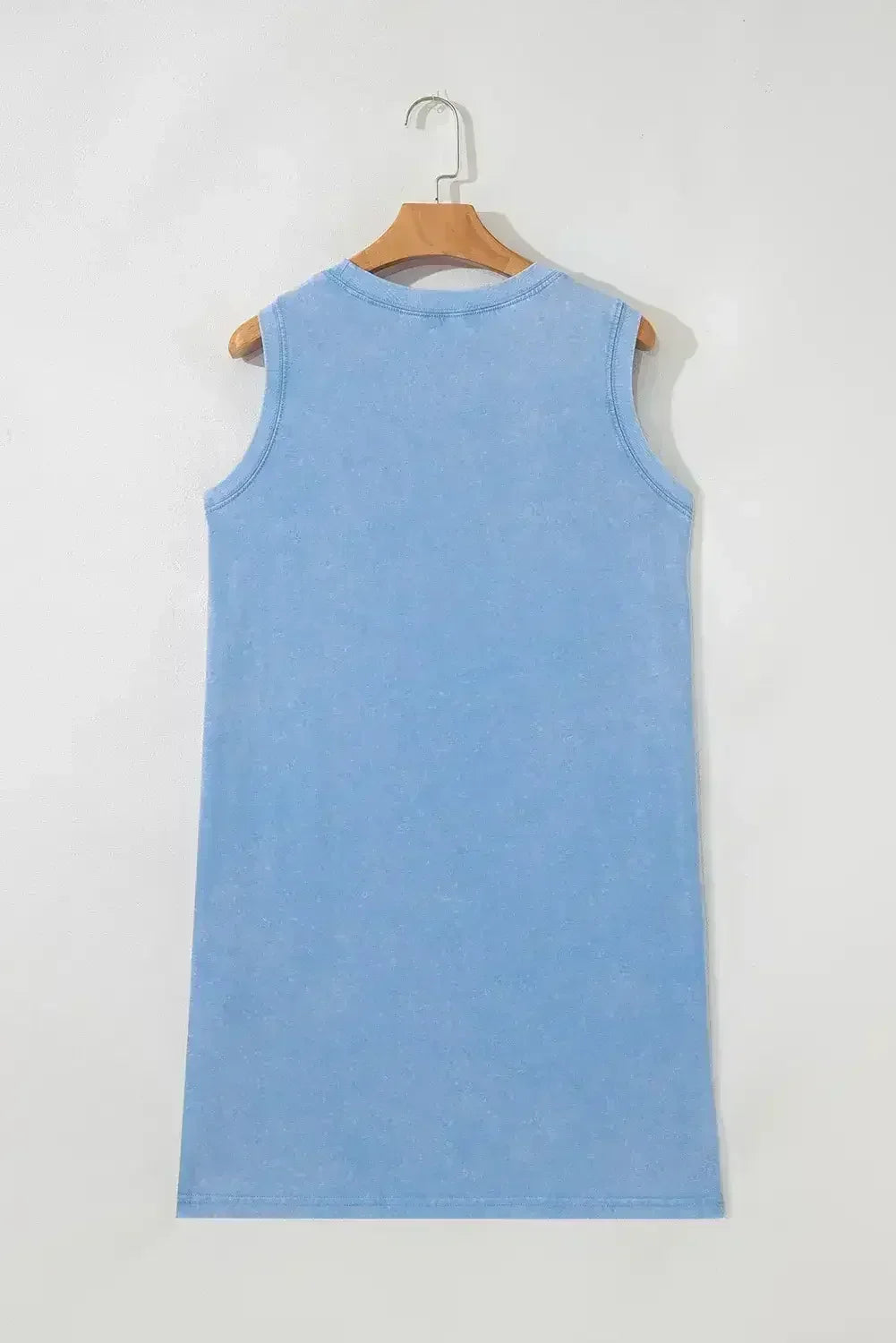 Mini-robe débardeur Beau Blue Mineral Wash à poches