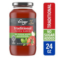 Sauce traditionnelle pour pâtes sans sucre ajouté Kroger 680 g