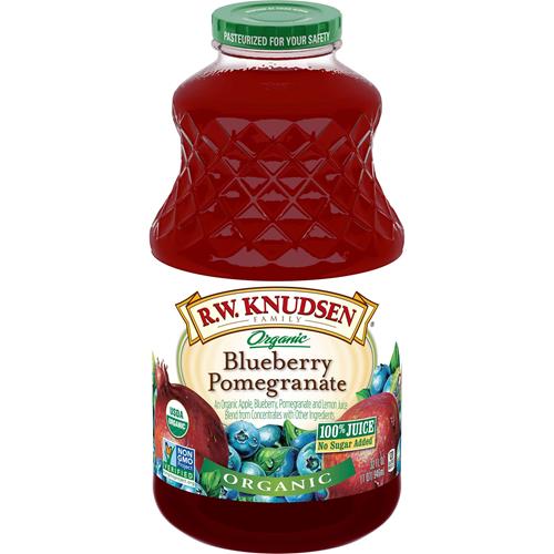 Jus biologique Myrtille Grenade R.W. Knudsen, 946 ml