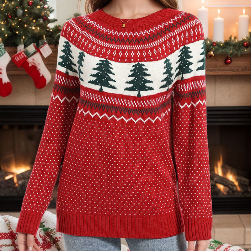 Pull décontracté femme à motif pin