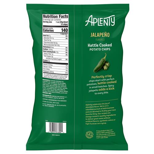 Chips de pommes de terre cuites à la marmite aux jalapeños Aplenty, 8 oz