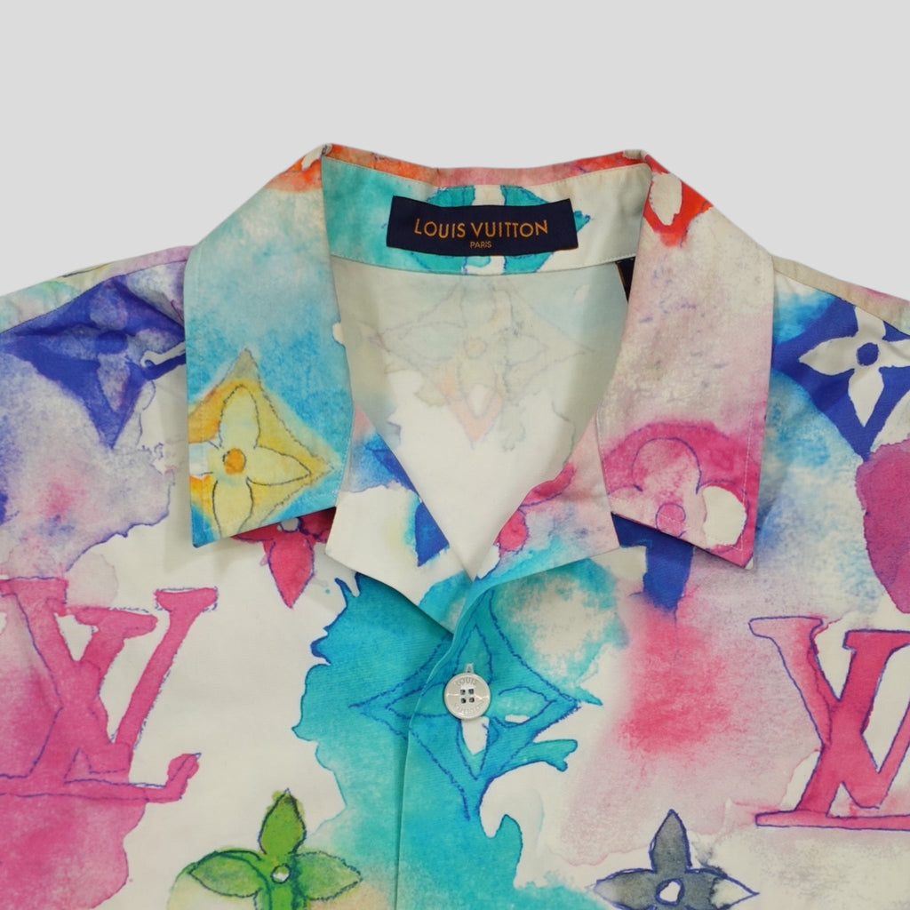 Chemise Boutonnée Louis Vuitton Aquarelle Multicolore