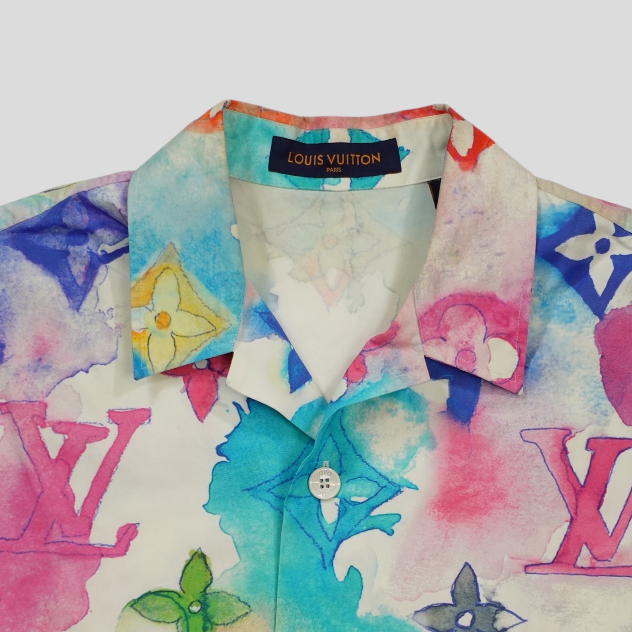 Chemise Boutonnée Louis Vuitton Aquarelle Multicolore