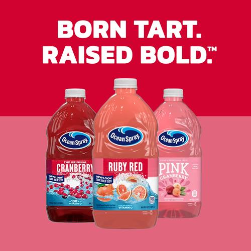 Boisson au jus de pamplemousse rouge rubis Ocean Spray, bouteille de 1,89 L