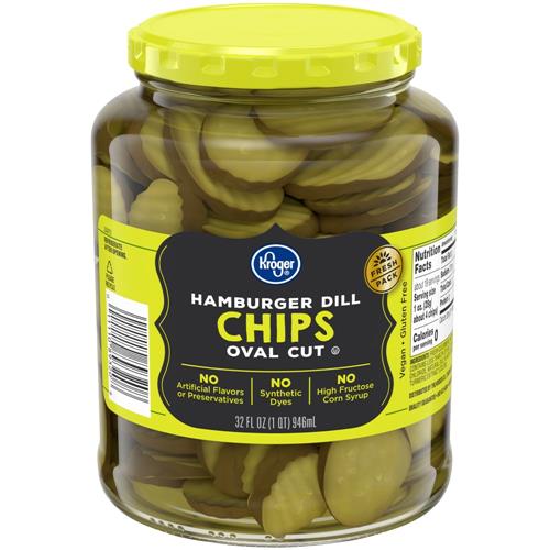 Kroger Rondelles de cornichons aneth pour hamburger 946 ml
