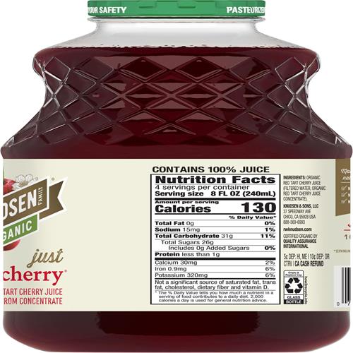 Jus de cerises acides bio R.W. Knudsen Family, 946 ml
