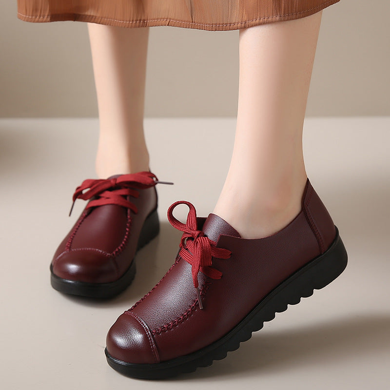 Chaussures de travail plates noires pour femmes – Ballerines souples antidérapantes