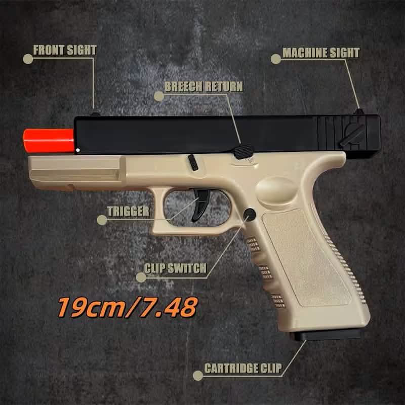 Pistolet à balles en mousse semi-automatique pour enfants (8 ans et +)
