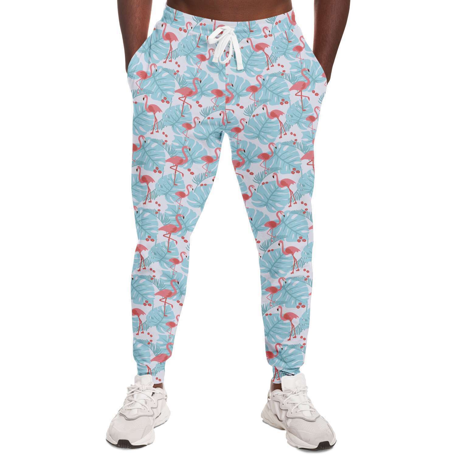 Joggers Flamant Bleu Fleuri