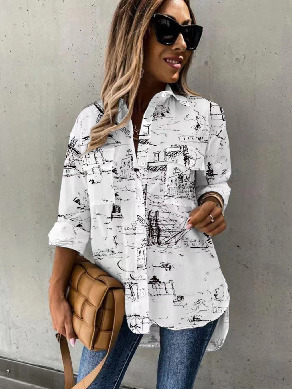 👚 Ensemble décontracté deux pièces à manches longues pour femme grande taille